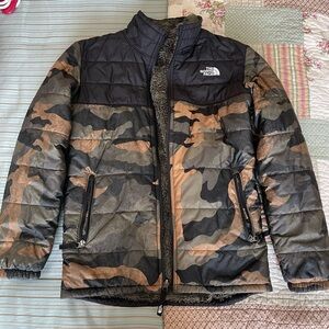The North Face Camouflage Jacket Youth